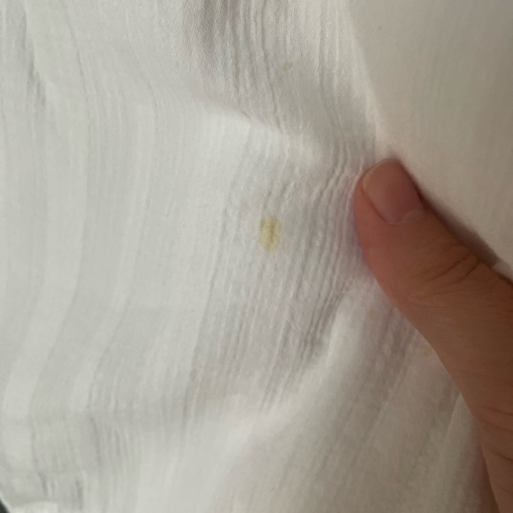 Boden White Cotton Gauze Material Eyelet Midi Dress Size 8 - Picture 9 of 14